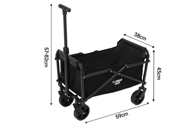Opvouwbare Mini Camping Trolley – Compact, Lichtgewicht en Grote Capaciteit