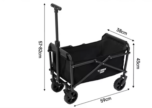 Opvouwbare Mini Camping Trolley – Compact, Lichtgewicht en Grote Capaciteit