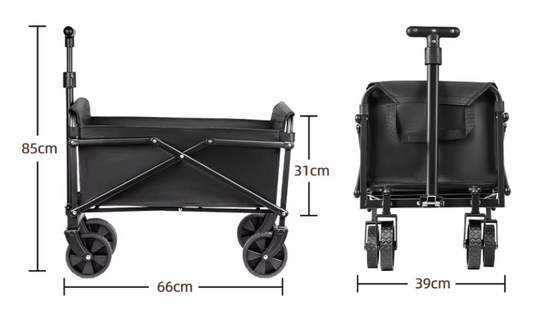 Opvouwbare Camping Trolley – Heavy Duty Bolderkar voor Strand, Tuin en Boodschappen