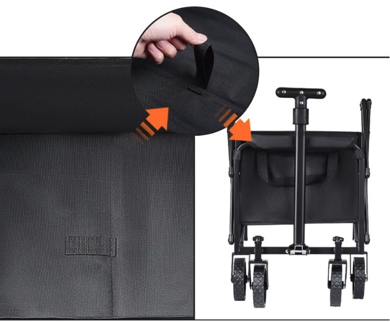 Opvouwbare Camping Trolley – Heavy Duty Bolderkar voor Strand, Tuin en Boodschappen