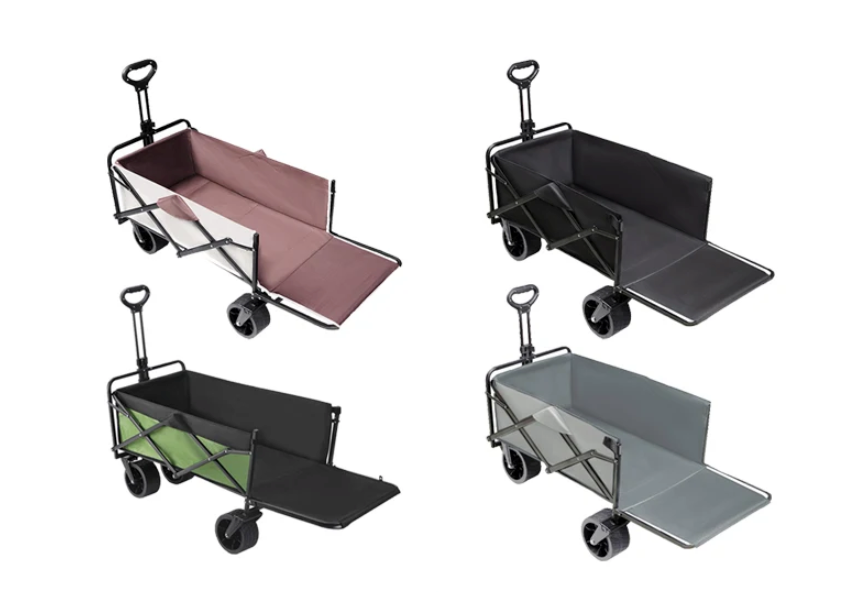 Opvouwbare Camping Trolley – Heavy Duty Bolderkar voor Strand, Tuin en Boodschappen