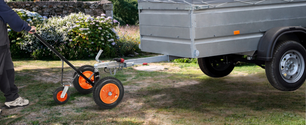 Trailer Dolly Verplaatskar – Zwaar Belastbaar, Verstelbaar en Met Luchtbanden