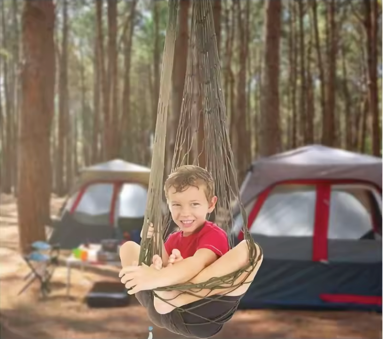 Mesh Hangmat – Lichtgewicht en Draagbaar, Nylon Touw voor Indoor en Outdoor