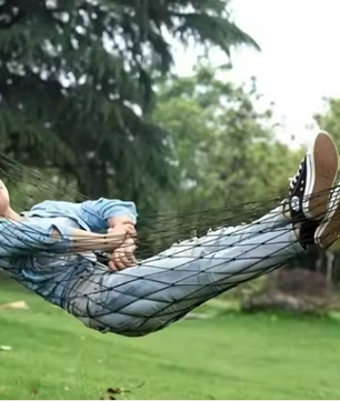 Mesh Hangmat – Lichtgewicht en Draagbaar, Nylon Touw voor Indoor en Outdoor