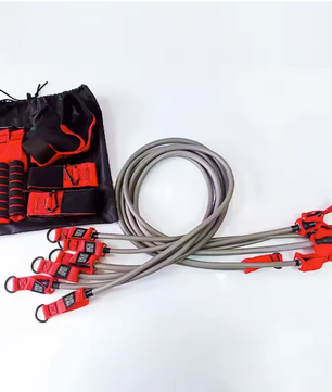 Weerstandsband met Handgrepen – Fitness Elastiek voor Krachttraining en Yoga