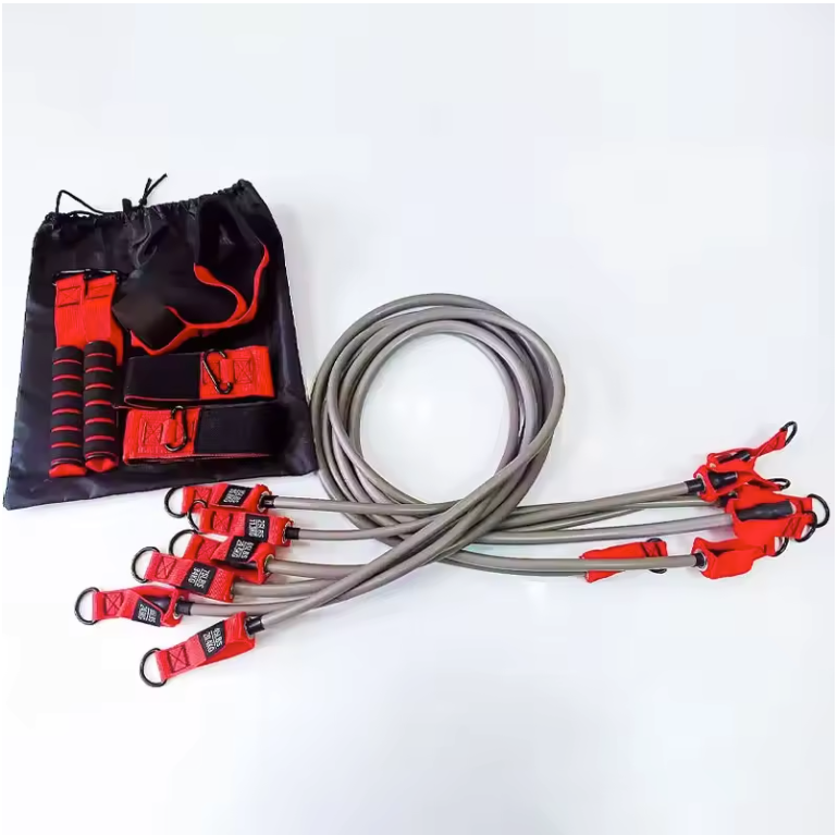 Weerstandsband met Handgrepen – Fitness Elastiek voor Krachttraining en Yoga