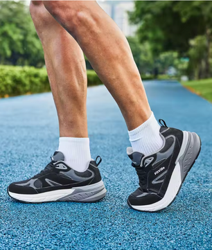 Heren Wandelschoenen – Extra Breed, Arch Support en Comfort, Ademend en Antislip