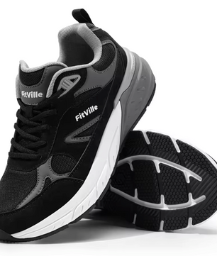 Heren Wandelschoenen – Extra Breed, Arch Support en Comfort, Ademend en Antislip