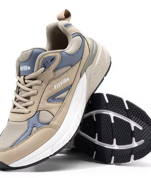 Heren Wandelschoenen – Extra Breed, Arch Support en Comfort, Ademend en Antislip