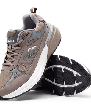 Heren Wandelschoenen – Extra Breed, Arch Support en Comfort, Ademend en Antislip
