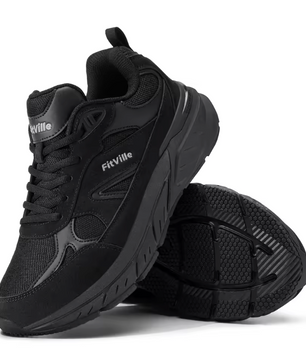 Heren Wandelschoenen – Extra Breed, Arch Support en Comfort, Ademend en Antislip