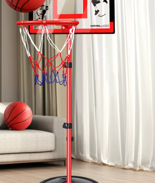 Verstelbaar Basketbal Bord met Standaard – Verrijdbare Basket voor Indoor en Outdoor