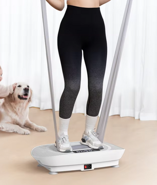 Vibratieplaat Fitness – Full Body Training met Weerstandsbanden & LED Display
