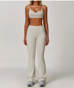 Dames Sportset 2/3-Delig – Yoga Set met Long Sleeve Top en Legging