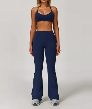 Dames Sportset 2/3-Delig – Yoga Set met Long Sleeve Top en Legging