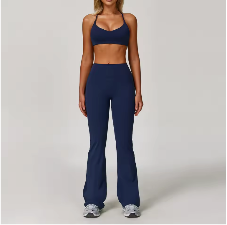 Dames Sportset 2/3-Delig – Yoga Set met Long Sleeve Top en Legging