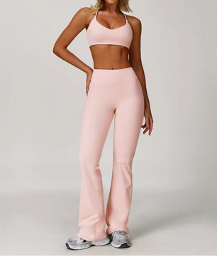 Dames Sportset 2/3-Delig – Yoga Set met Long Sleeve Top en Legging