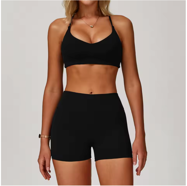 Dames Sportset 2/3-Delig – Yoga Set met Long Sleeve Top en Legging