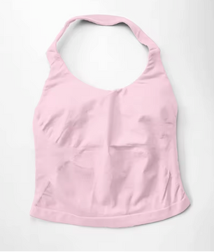 Dames Sport Top – Halter Tank Top met Padding en Strappy Design