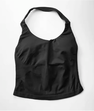 Dames Sport Top – Halter Tank Top met Padding en Strappy Design
