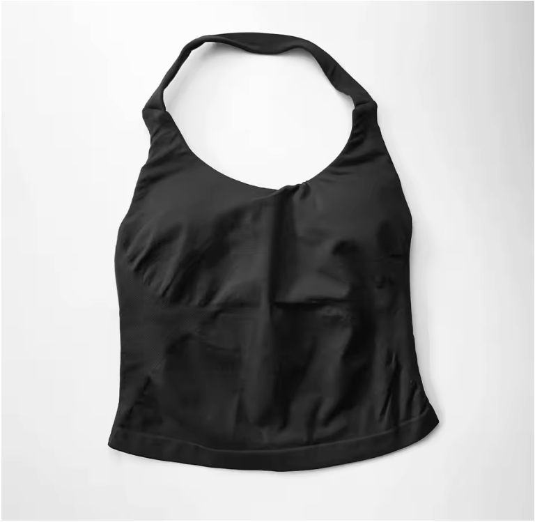 Dames Sport Top – Halter Tank Top met Padding en Strappy Design