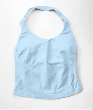 Dames Sport Top – Halter Tank Top met Padding en Strappy Design