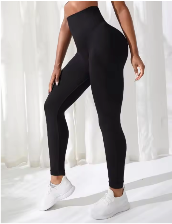 Dames Sport Legging – Seamless High Waist Yoga Legging Stretch en Comfort