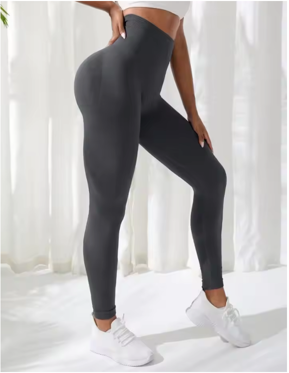 Dames Sport Legging – Seamless High Waist Yoga Legging Stretch en Comfort