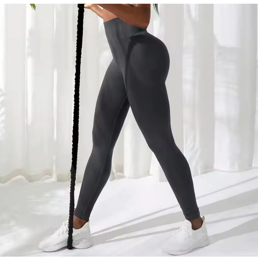 Dames Sport Legging – Seamless High Waist Yoga Legging Stretch en Comfort