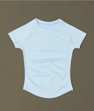 Dames Sport Top – Seamless Short Sleeve Yoga Shirt Ademend en Comfort Fit