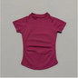Dames Sport Top – Seamless Short Sleeve Yoga Shirt Ademend en Comfort Fit