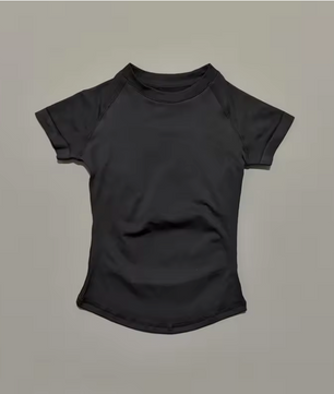 Dames Sport Top – Seamless Short Sleeve Yoga Shirt Ademend en Comfort Fit