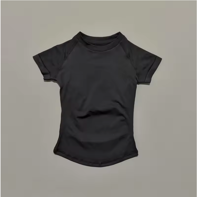 Dames Sport Top – Seamless Short Sleeve Yoga Shirt Ademend en Comfort Fit