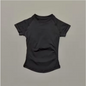 Dames Sport Top – Seamless Short Sleeve Yoga Shirt Ademend en Comfort Fit