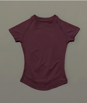 Dames Sport Top – Seamless Short Sleeve Yoga Shirt Ademend en Comfort Fit