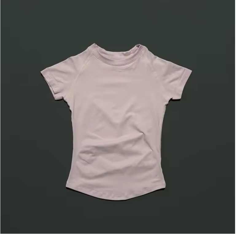 Dames Sport Top – Seamless Short Sleeve Yoga Shirt Ademend en Comfort Fit