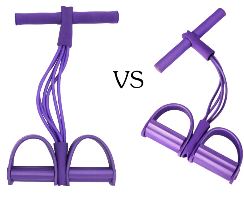 Fitness Weerstandsband met Pedalen – 6 Tubes voor Full Body Training Thuis