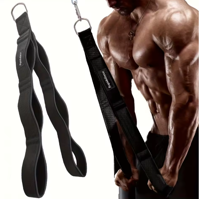 Triceps Rope Extra Lang – Fitness Touw met Comfort Grip voor Krachttraining
