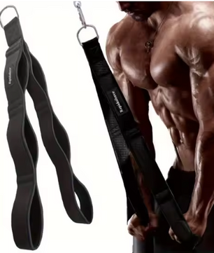 Triceps Rope Extra Lang – Fitness Touw met Comfort Grip voor Krachttraining