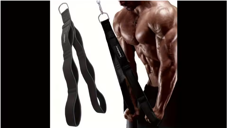 Triceps Rope Extra Lang – Fitness Touw met Comfort Grip voor Krachttraining