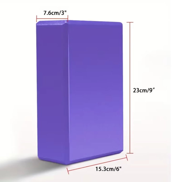Yoga Blok Foam – Lichtgewicht Fitness Blok voor Pilates en Stretching