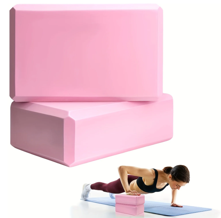 Set van 2 Yoga Blokken – High-Density Foam, Lichtgewicht en Ondersteunend