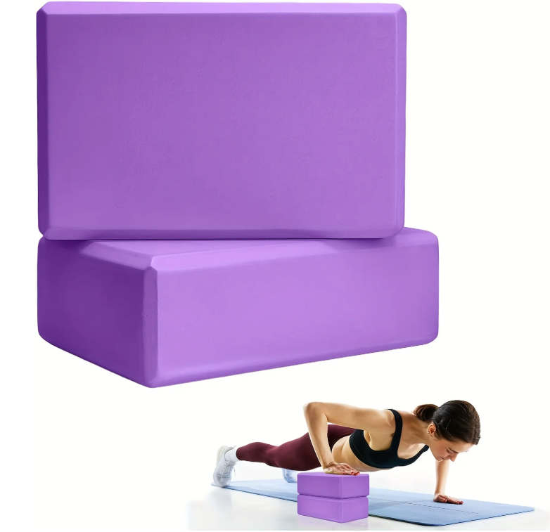Set van 2 Yoga Blokken – High-Density Foam, Lichtgewicht en Ondersteunend