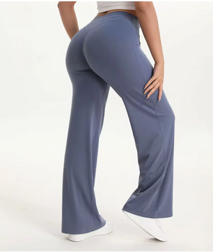 Dames Yoga Broek – Straight Leg Legging met Mid-Waist en Comfort Fit