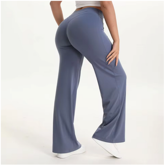 Dames Yoga Broek – Straight Leg Legging met Mid-Waist en Comfort Fit