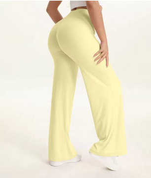 Dames Yoga Broek – Straight Leg Legging met Mid-Waist en Comfort Fit