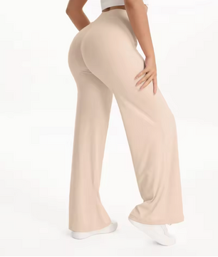 Dames Yoga Broek – Straight Leg Legging met Mid-Waist en Comfort Fit
