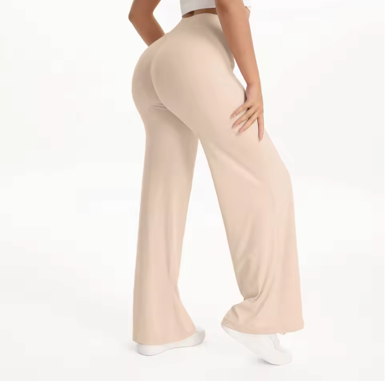 Dames Yoga Broek – Straight Leg Legging met Mid-Waist en Comfort Fit