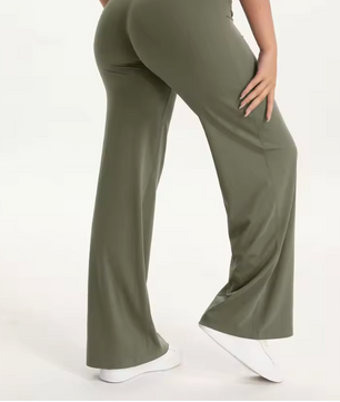 Dames Yoga Broek – Straight Leg Legging met Mid-Waist en Comfort Fit
