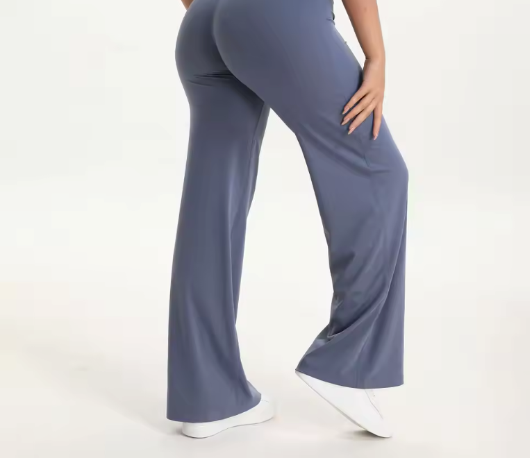 Dames Yoga Broek – Straight Leg Legging met Mid-Waist en Comfort Fit